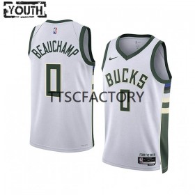 Milwaukee Bucks Trikot MarJon Beauchamp 0 Nike 2022-23 Association Edition Weiß Swingman - Kinder